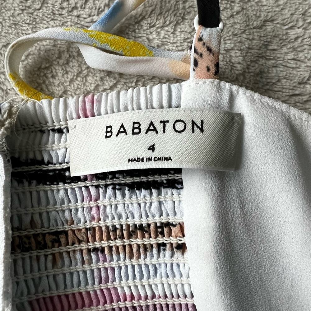 Babaton White Multicolor Maxi Dress - Picture 4 of 6